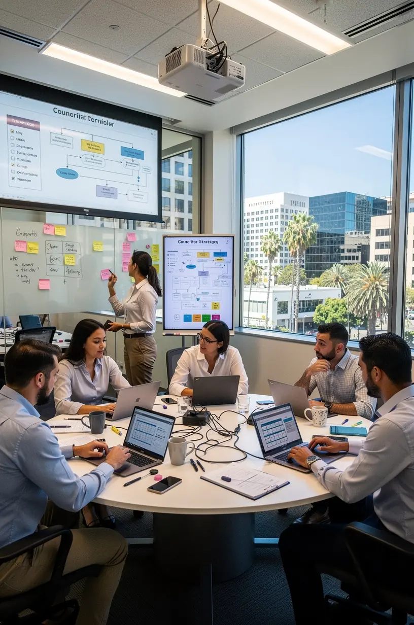 Modern office workspace