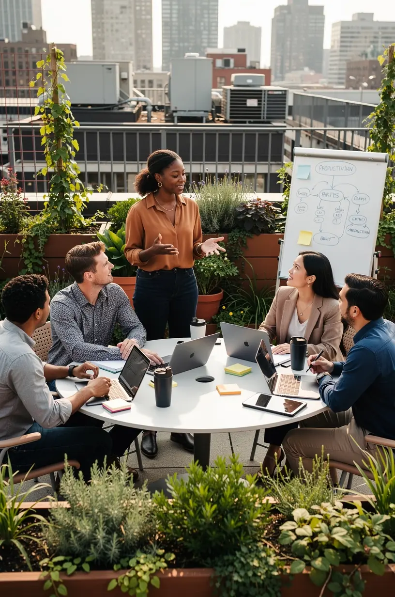 Professional team collaboration